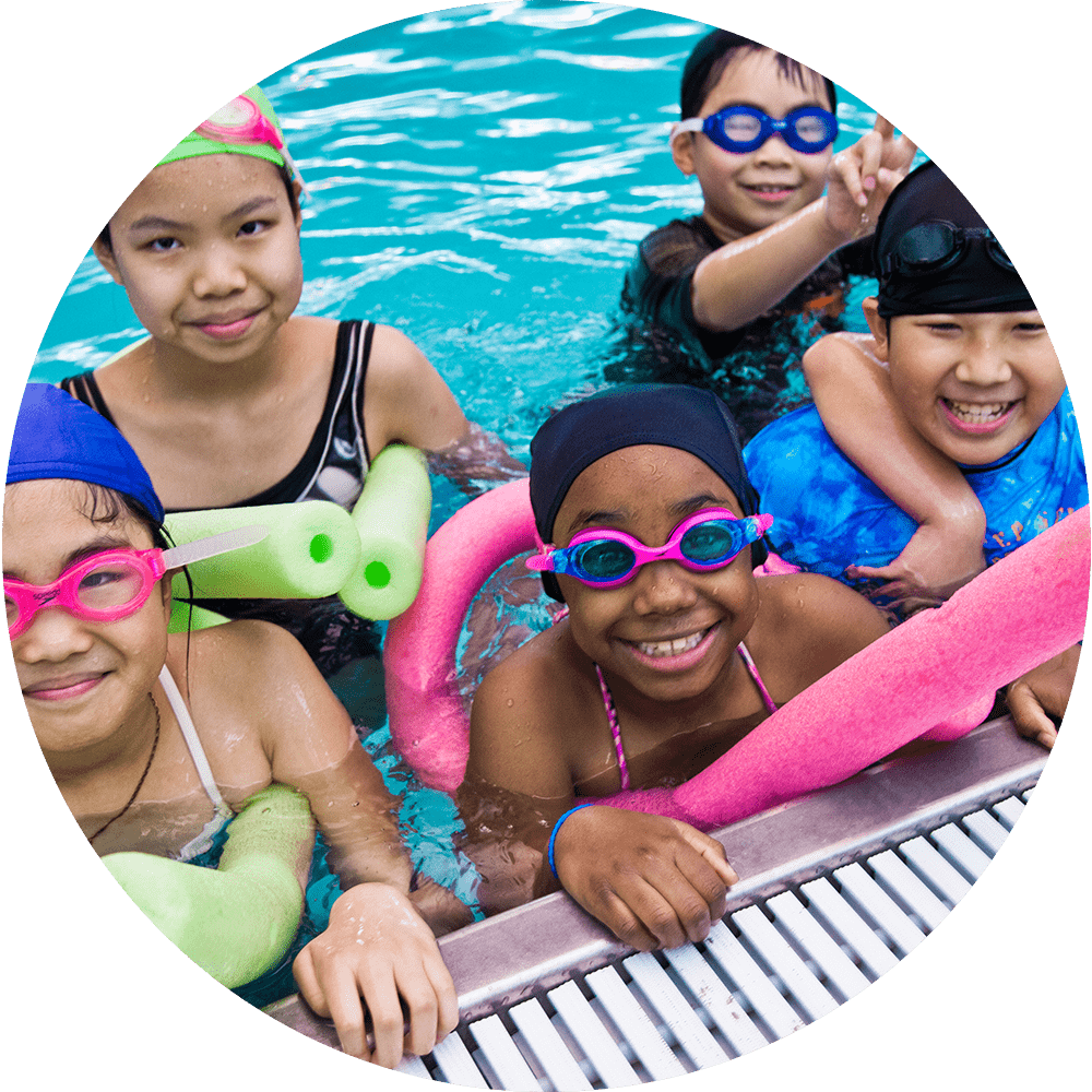 Kids in Pool at Houston Street Space Rental